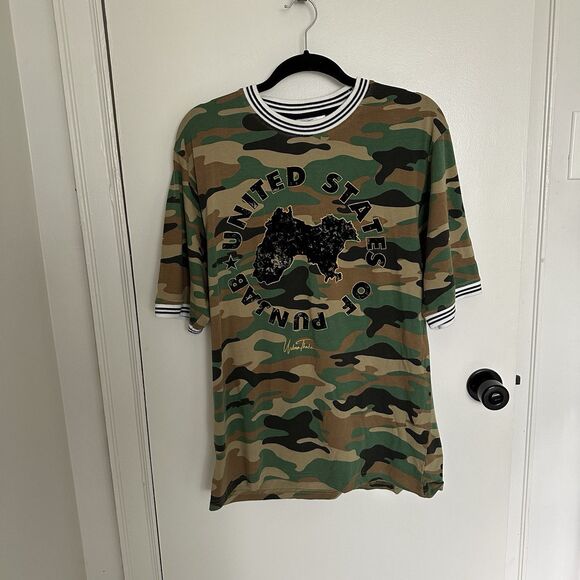 Urban Theka USA Camo U.S.P. T- Shirt Graphic Tee Large L Cotton - Picture 2 of 9